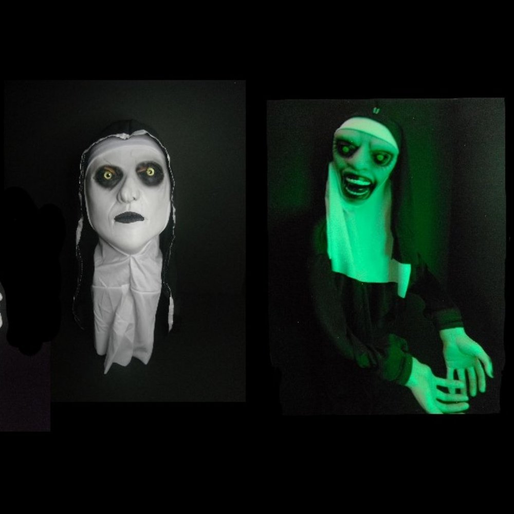The Nun Latex Mask And Nun Groundbreaker/Hanging Decoration